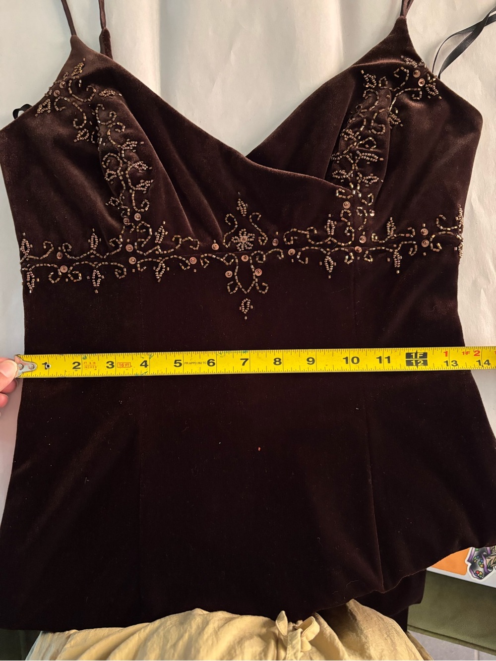 Fairy core 90s Dave and Johnny Maxi chocolate brown maxi dress. - Picture 10 of 11